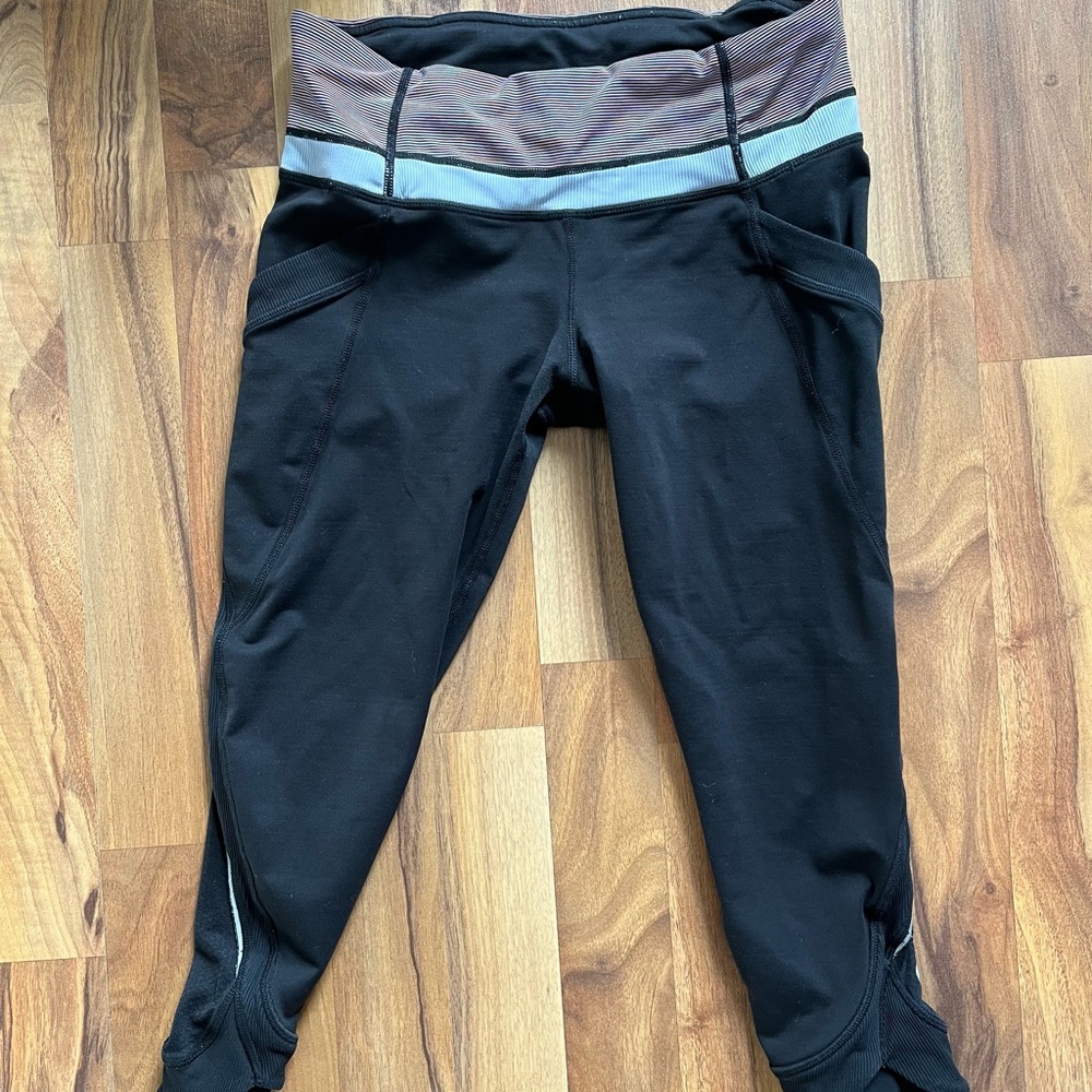 Lululemon Black Running Crops